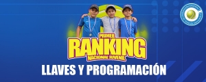 Llaves y programación Primer Ranking Nacional 2020